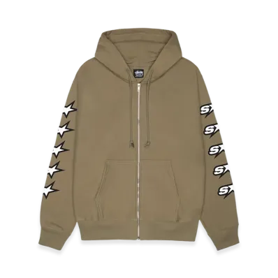 Stussy Speedway Zip Hoodie "Army"