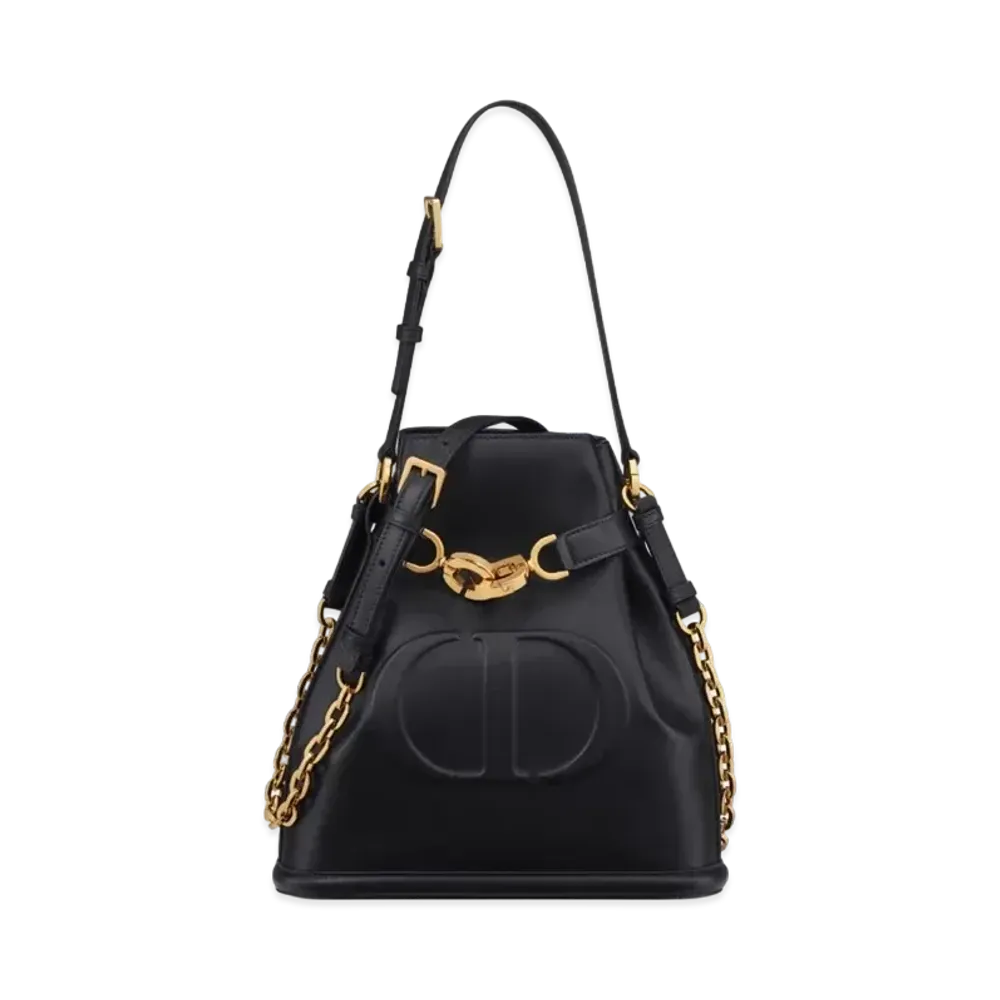 Dior Medium Cest Dior Bag CD Embossed Calfskin "Black"