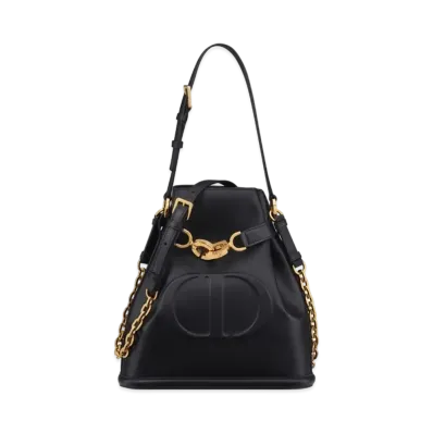 Dior Medium Cest Dior Bag CD Embossed Calfskin "Black"