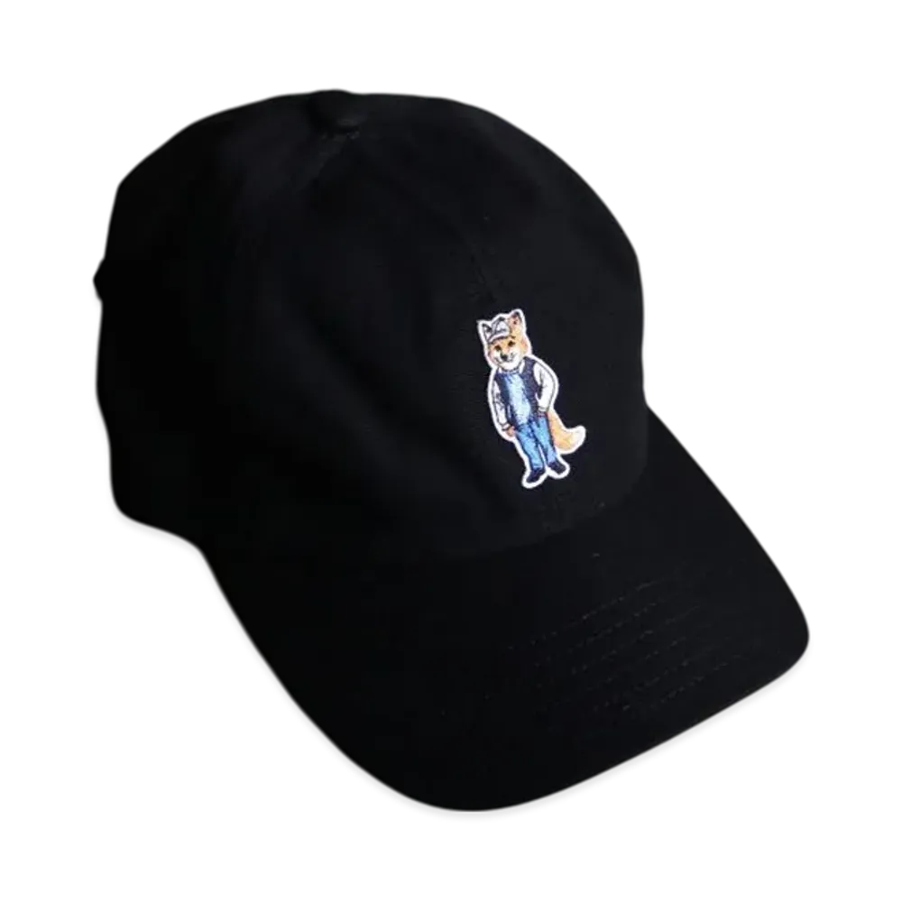 Maison Kitsune Dressed Fox Cap "Black"