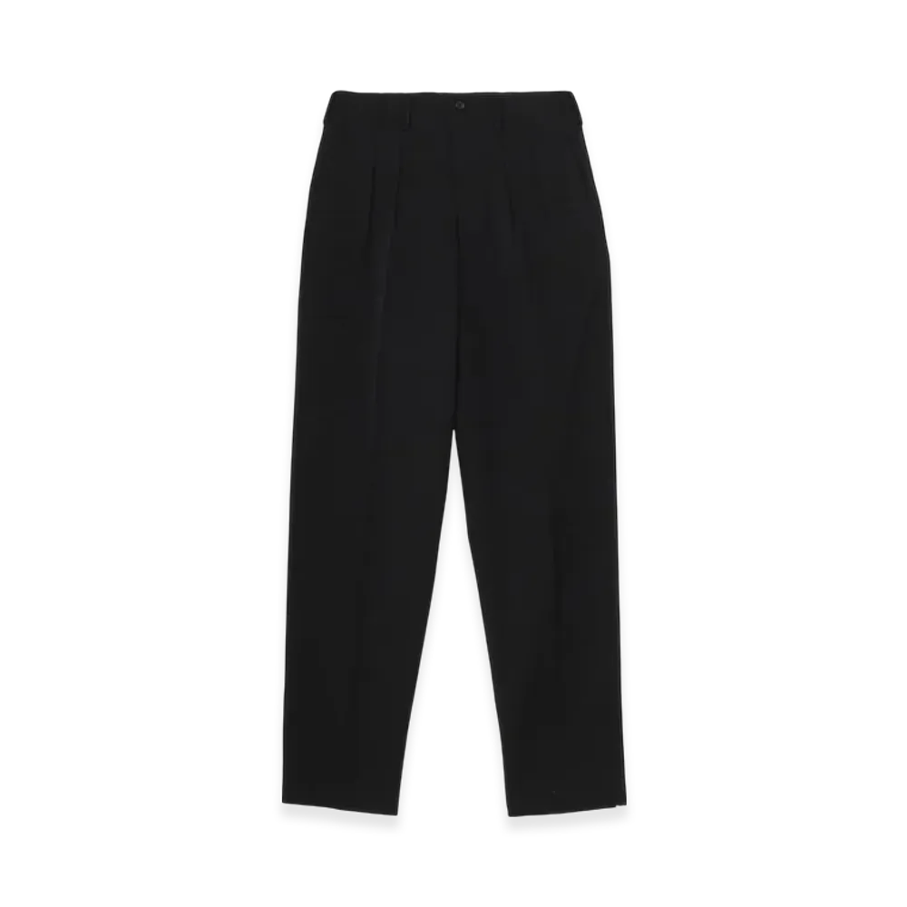 Yohji Yamamoto POUR HOMME Suit Gabardine 2Tuck Pants "Black"