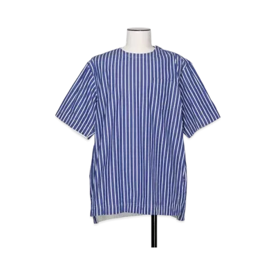 sacai Cotton Poplin Pullover Shirt "Blue Stripe"