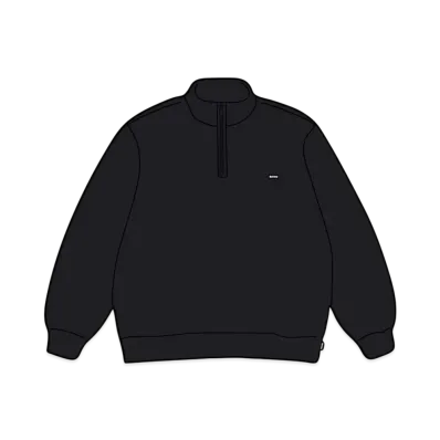 Supreme Small Box Half Zip Pullover (25SS) "Black"