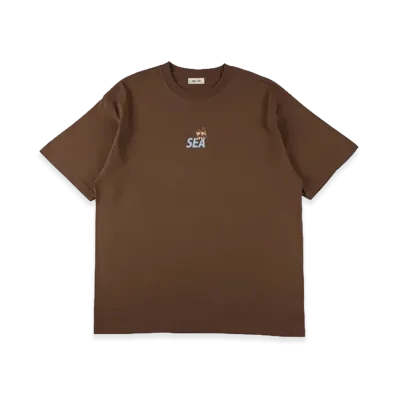 WIND AND SEA x Monchhichi Pair Tee "Brown"