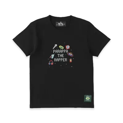 WIND AND SEA x Parappa The Rapper Kids Parappa Rhinestone Tee "Black"