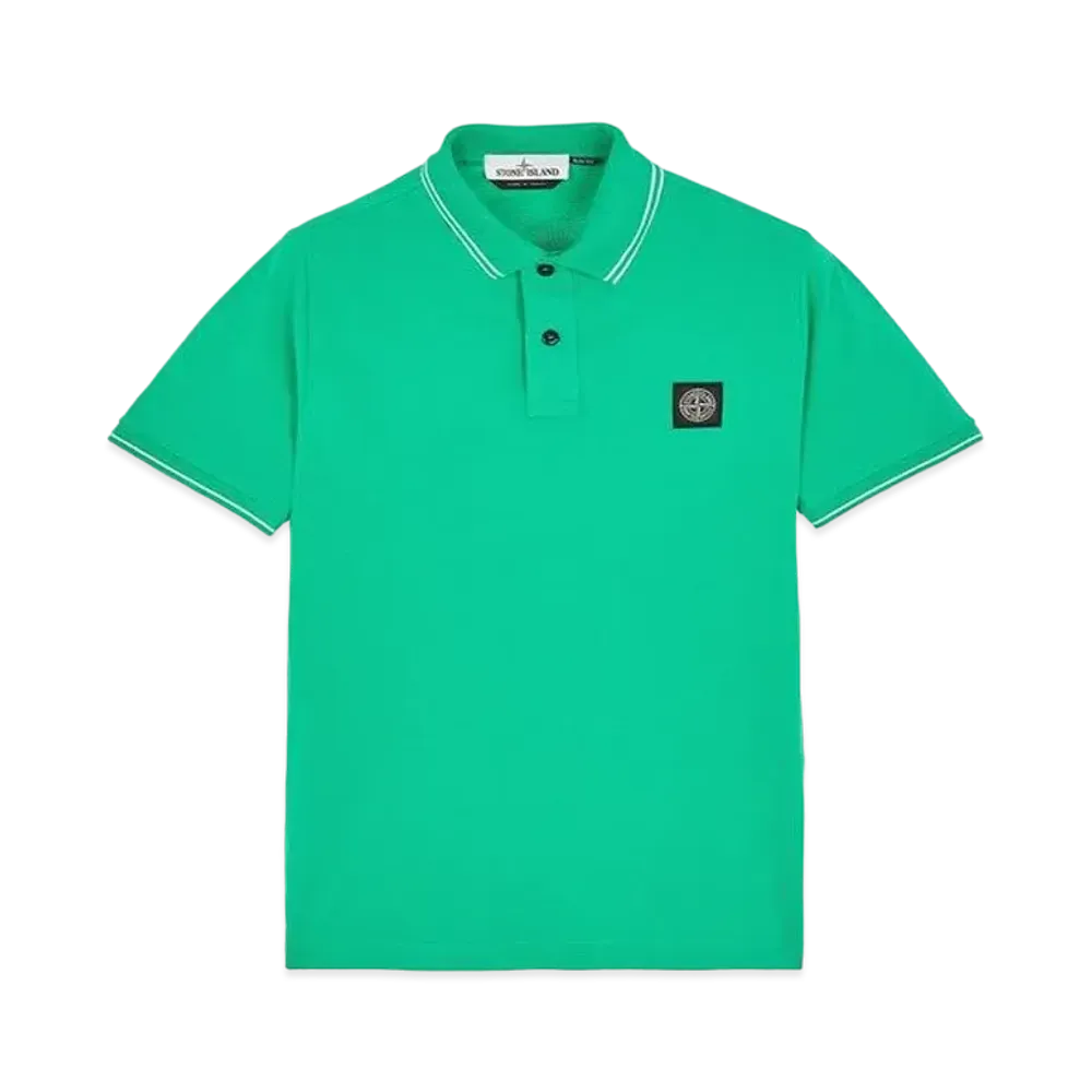 Stone Island 22S18 STRETCH COTTON PIQUE_SLIM FIT "Green"