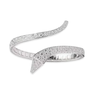 PRADA Eternal Gold Snake Bracelet in White Gold and Diamonds