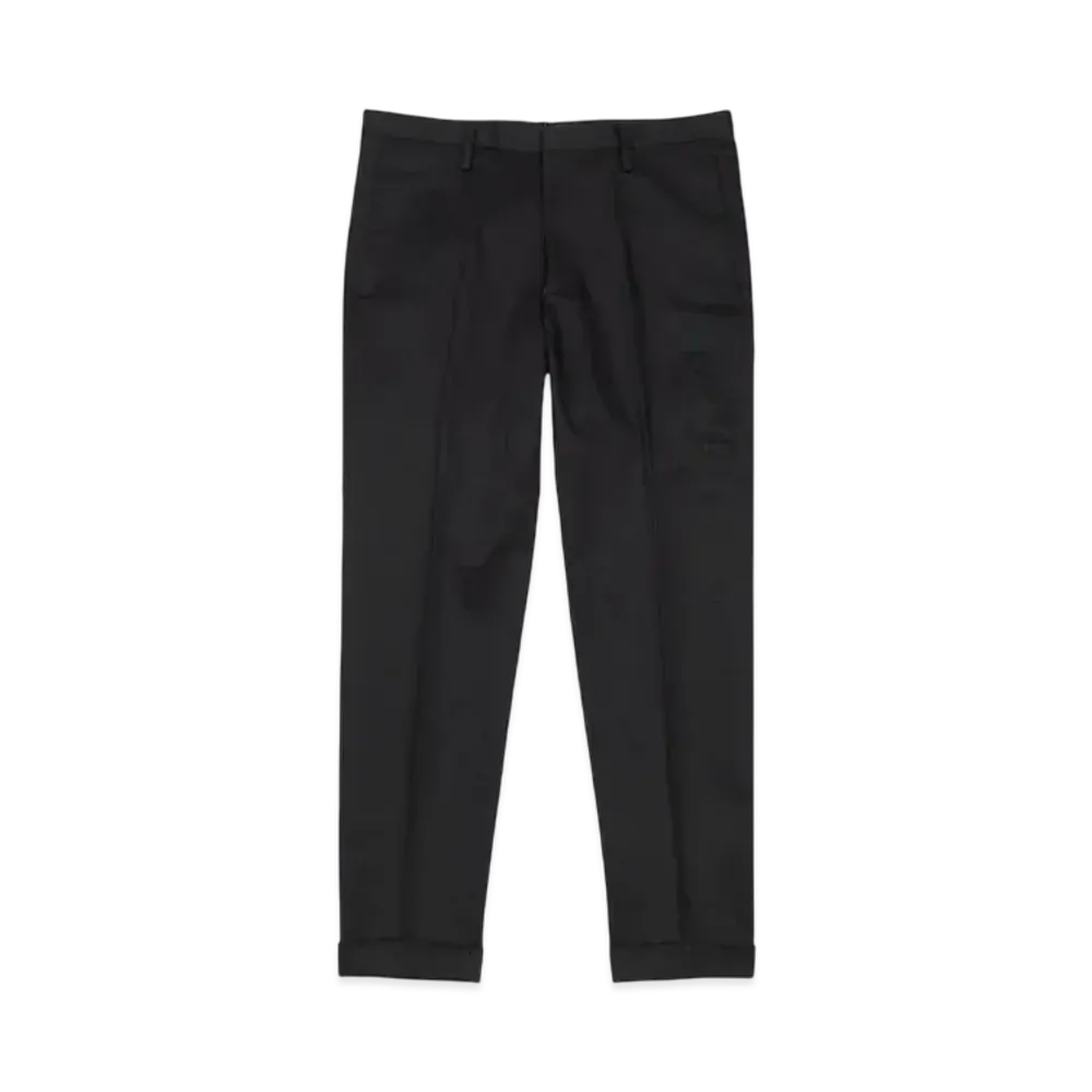 Paul Smith Cotton Stretch Ankle-Cut Trousers "Black"