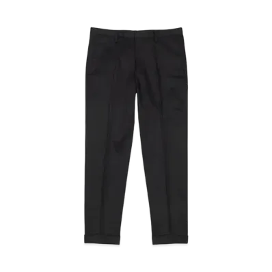 Paul Smith Cotton Stretch Ankle-Cut Trousers "Black"