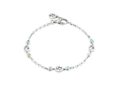 GUCCI Interlocking G Bracelet With Opals