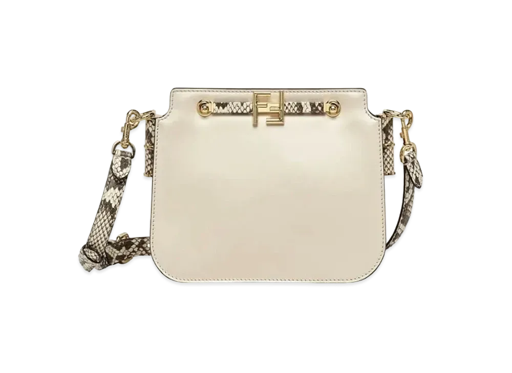 FENDI Touch Leather Bag "White"