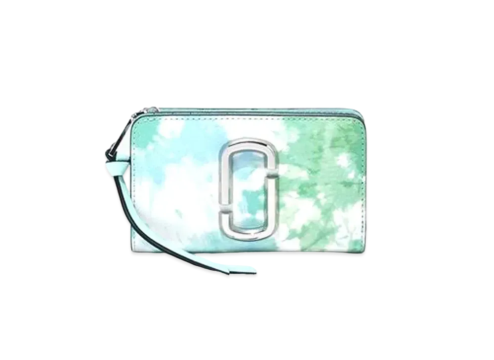 Marc Jacobs The Snapshot Tie Dye Compact Wallet "Blue Multi"