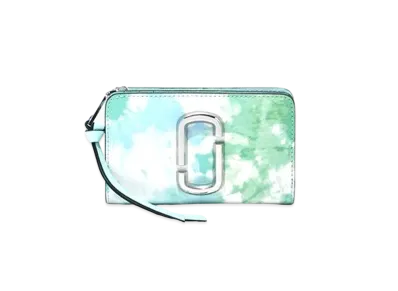 Marc Jacobs The Snapshot Tie Dye Compact Wallet "Blue Multi"