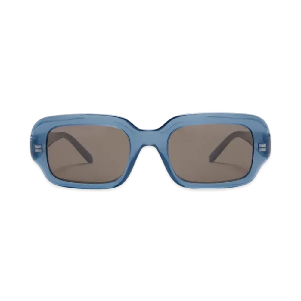 LOEWE Rectangular Slim Sunglasses "Milky Blue"