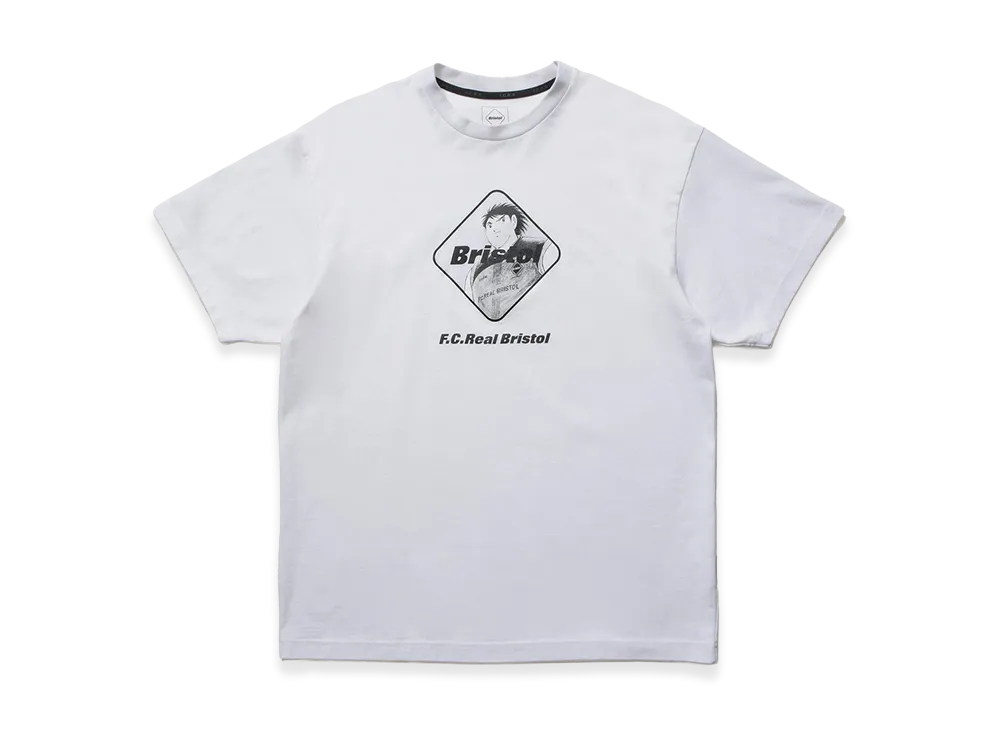 F.C.Real Bristol x Captain Tsubasa Kojiro Hyuga Emblem Tee "White"