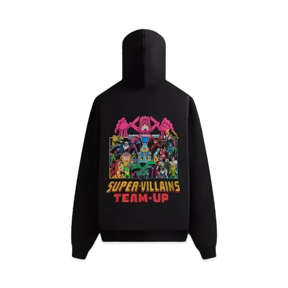 KITH x MARVEL Team Up Vintage Nelson Hoodie "Black"