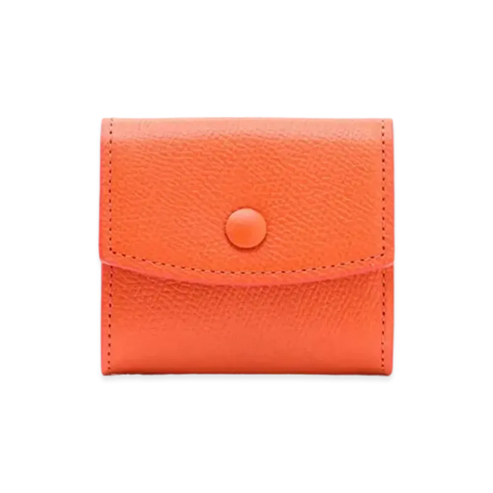 Maison Margiela Grainy Leather Coin Purse "Orange"