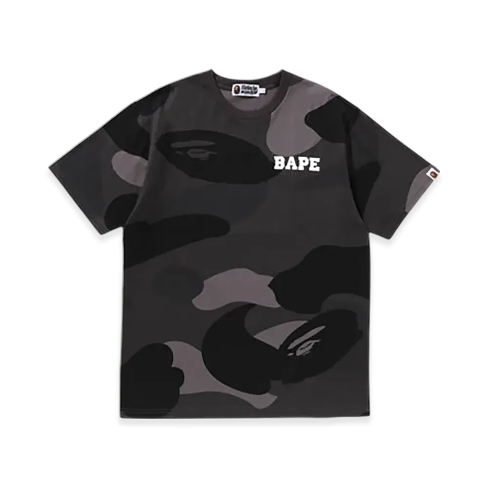 A BATHING APE Mega Color Camo Relaxed Fit Tee "Black"