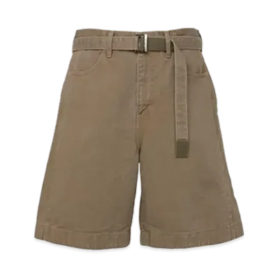 sacai Denim Shorts "Beige"