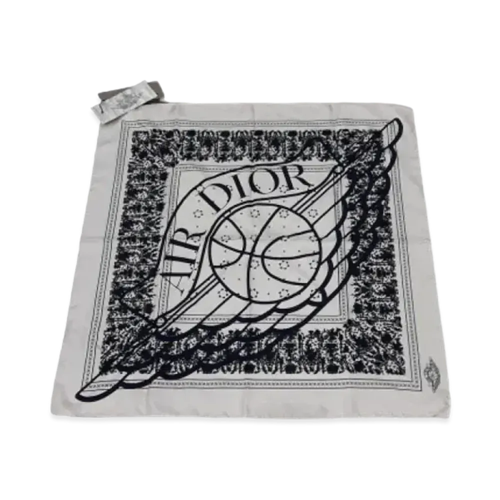 Dior x Air Jordan Wings Silk Bandana "White"