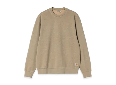 Carhartt WIP Caspian Sweat "Dusty H Brown Heather(Garment Dyed)"