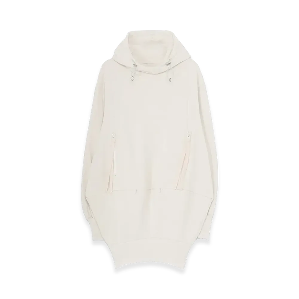 Yohji Yamamoto Cotton French Terry As Hoody "Ivory"