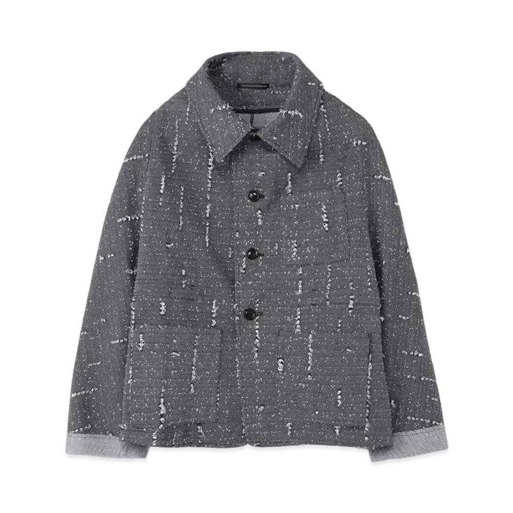 Yohji Yamamoto Y's HOLED JACQUARD DESGINED JACKET "Navy"