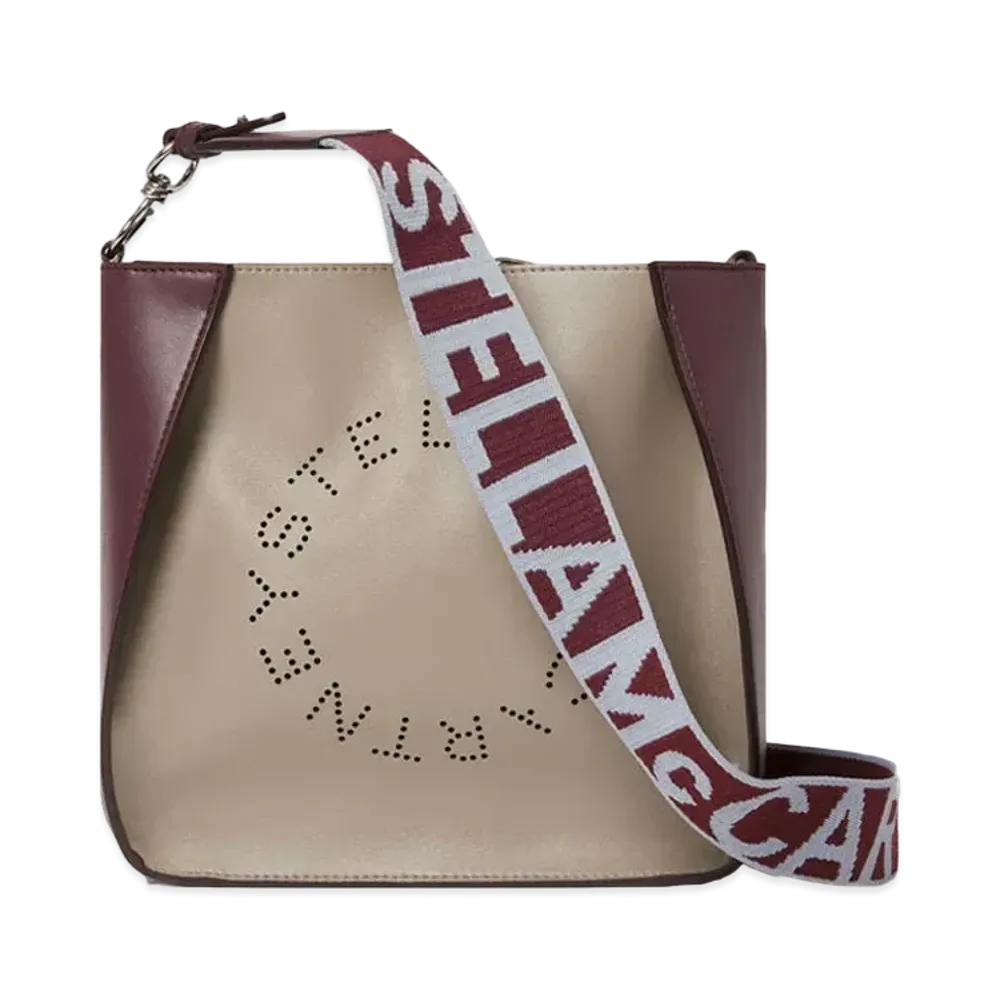 Stella McCartney Stella Logo Shoulder Bag "Moss/Wine"