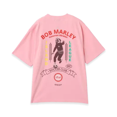atmos x Bob Marley Foot Ball T-Shirt "Pink"