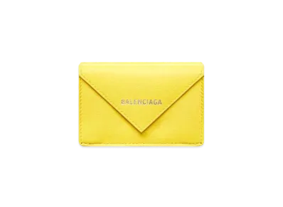 BALENCIAGA Papier Mini Wallet "Yellow"