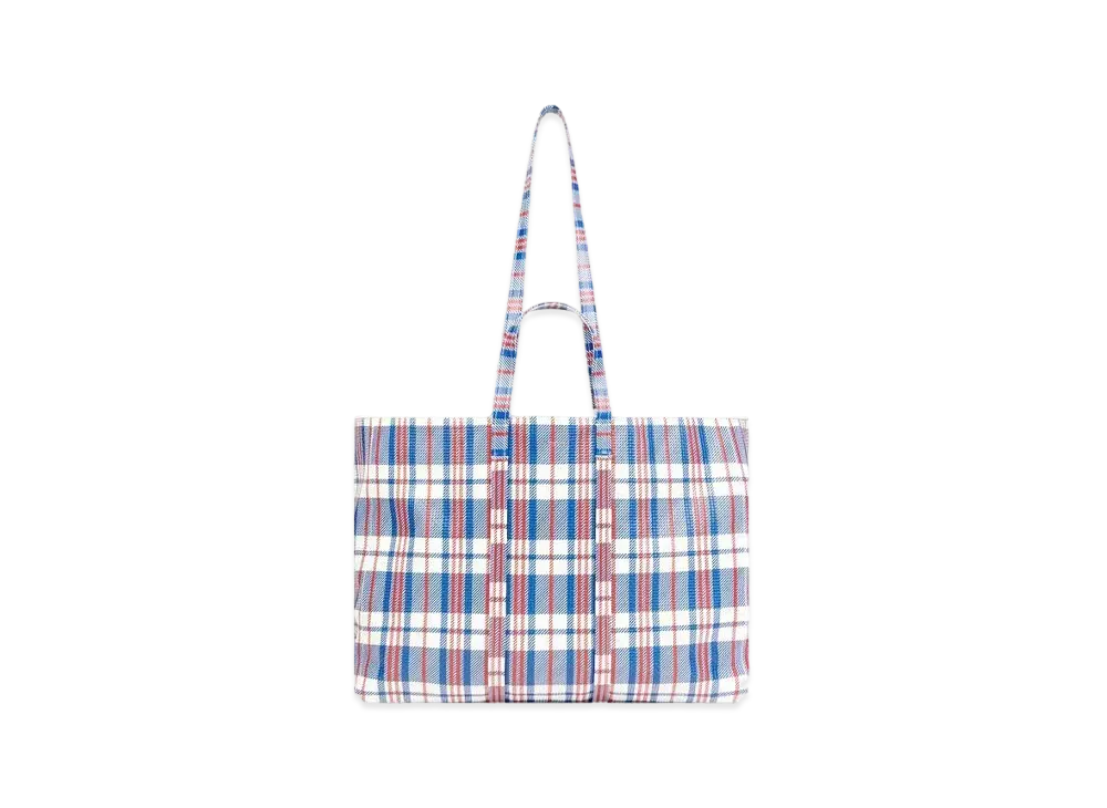 BALENCIAGA Barbes Large East-West Shopper Bag "Blue"