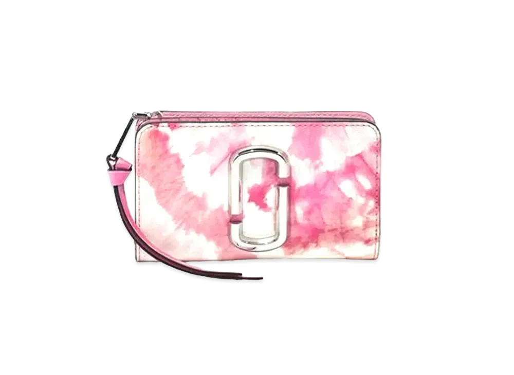 Marc Jacobs The Snapshot Tie Dye Compact Wallet "Pink Multi"
