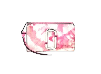 Marc Jacobs The Snapshot Tie Dye Compact Wallet "Pink Multi"