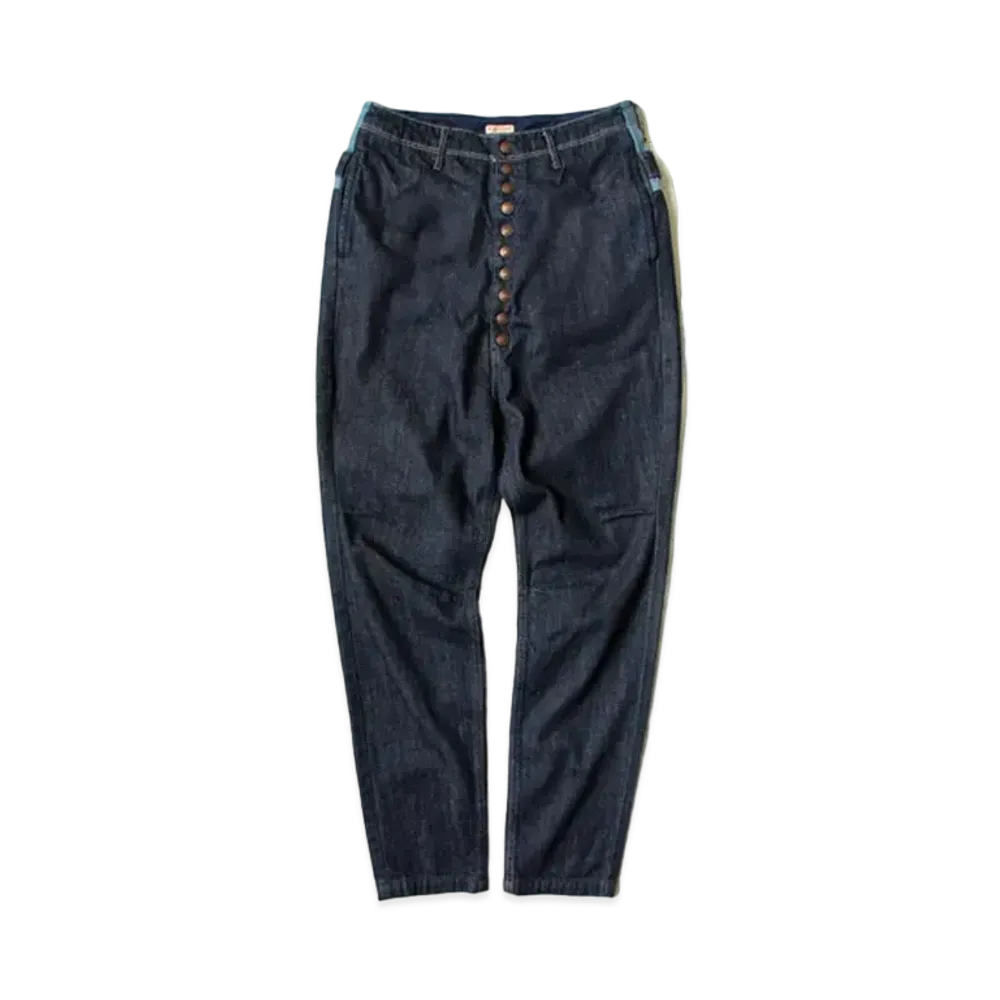KAPITAL 11.5OZ DENIM PIERO PANTS "Indigo"