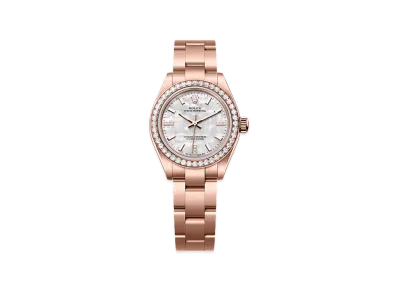 ROLEX Oyster Perpetual 28 Everose Gold Diamond "Mother of Pearl"