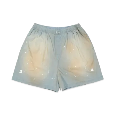 Acne Studios Shorts with Logo Stamp "Light Blue"