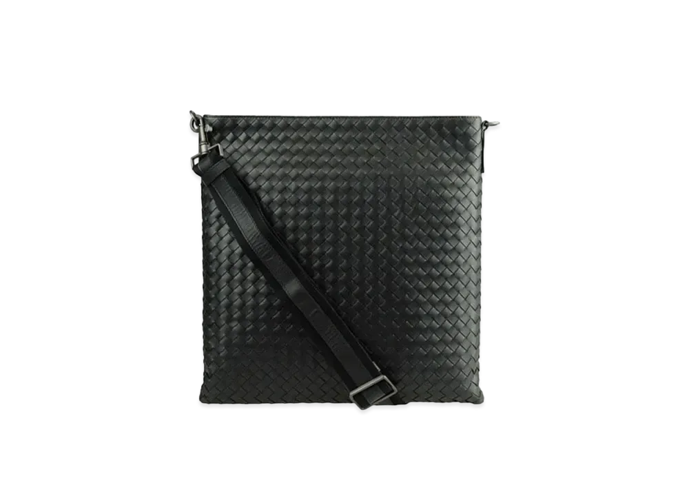 Bottega Veneta Lambskin Shoulder Bag "Black"