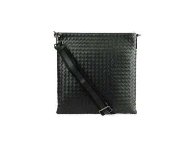 Bottega Veneta Lambskin Shoulder Bag "Black"