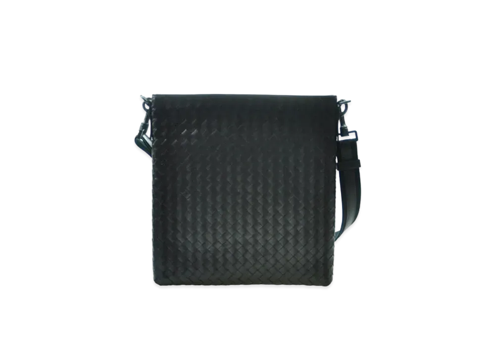 Bottega Veneta Lambskin Shoulder Bag "Dark Brown"