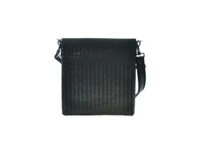 Bottega Veneta Lambskin Shoulder Bag "Dark Brown"