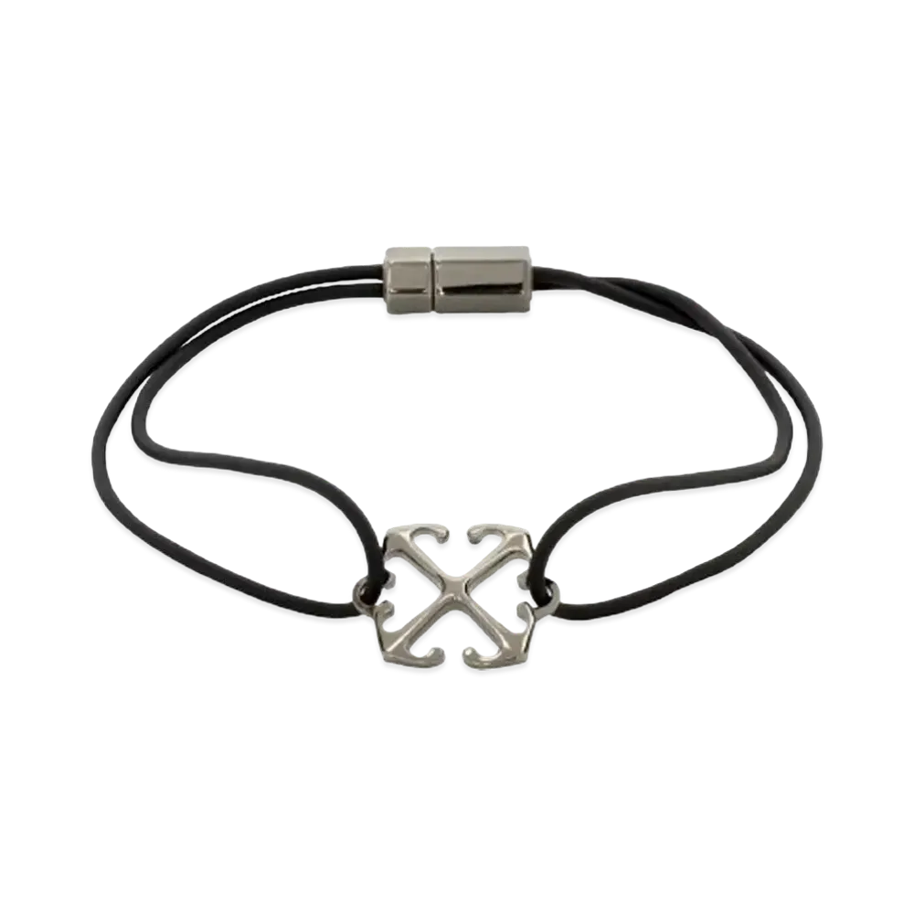 OFF-WHITE Arrow Logo Cord Bracelet "Black"
