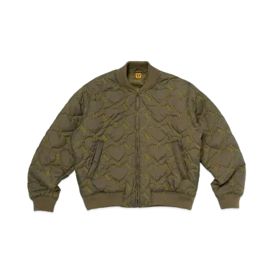 HUMAN MADE Heart Quilting Jacket "Olive Drab"
