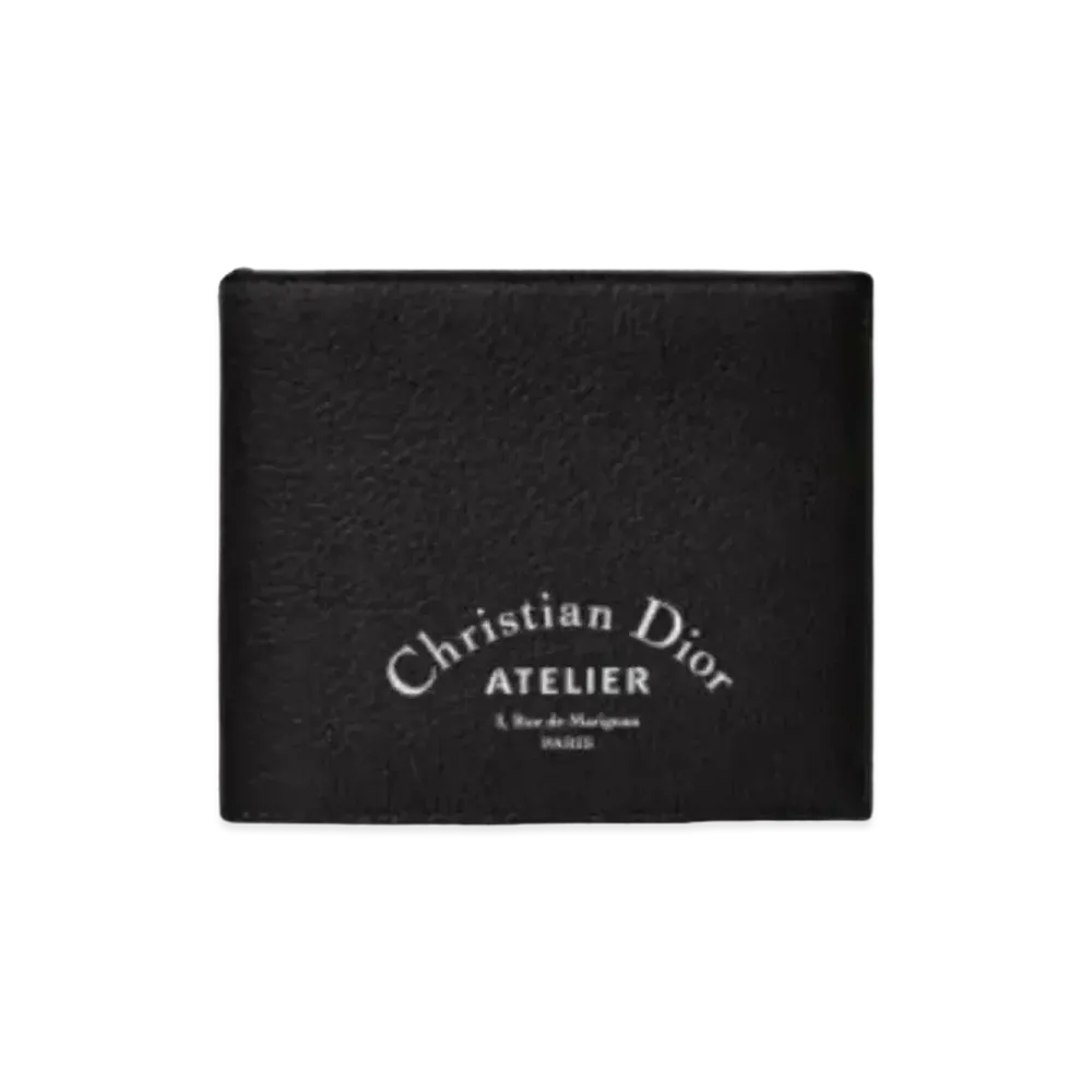 Dior Grain Touch Calfskin Wallet "Black"