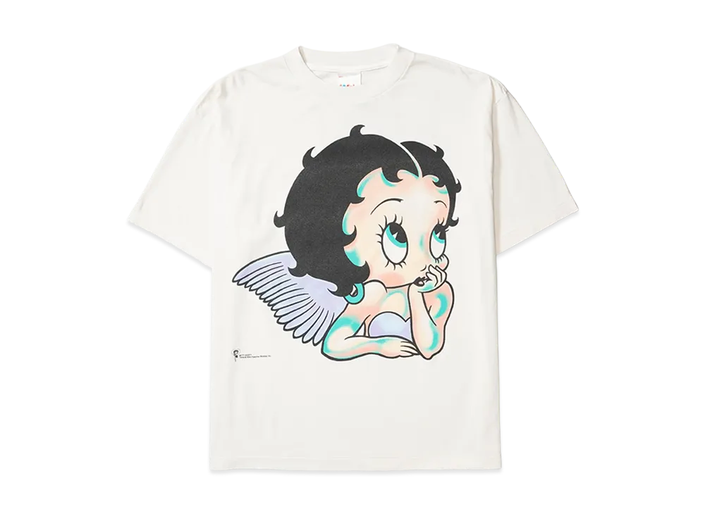 SAINT Mxxxxxx x Betty Boop Bty SS T-Shirt/Angel "White"