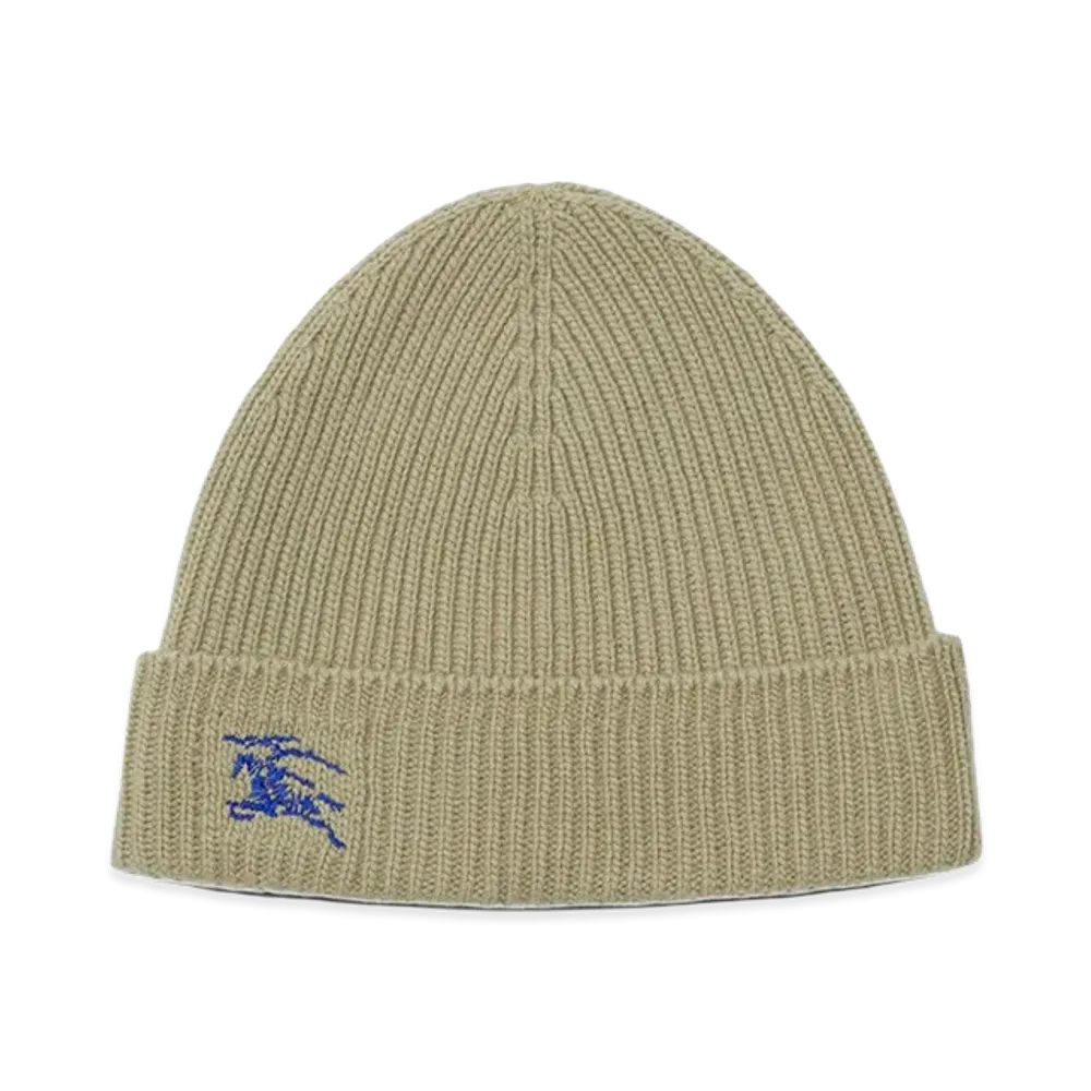 Burberry Women's Cashmere Beanie Hat "Khaki"