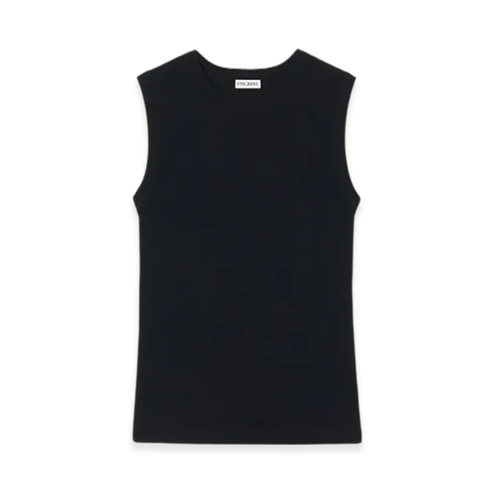 INSCRIRE Fraise Tight Fit Tank "Black"