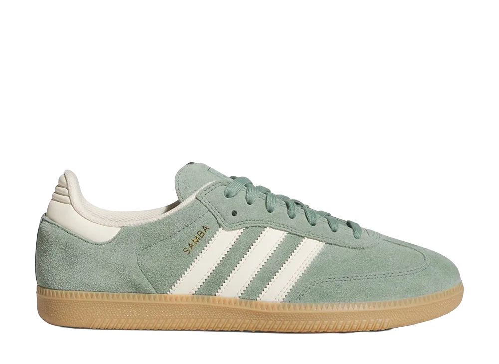 adidas Samba "Silver Green/Wonder White/Gold Metallic"