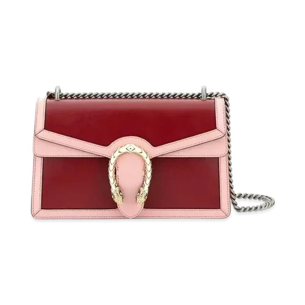 GUCCI Dionysus Small Shoulder Bag "Red/Pink"