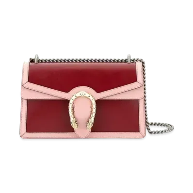 GUCCI Dionysus Small Shoulder Bag "Red/Pink"