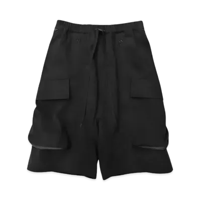 Poliquant THE HIGH DENSITY S/L JUNGLE PANTS WITH DEFORMING LARGE POCKETS "BLACK"